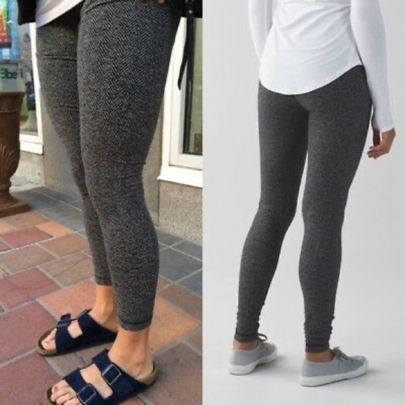 Lululemon Herringbone High Rise Wunder Legging 4 - Picture 1 of 8